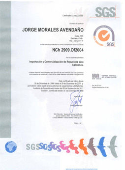 Norma Chilena NCh2909
